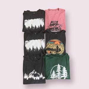 Women’s Graphic Tees Nature Themed Size Large